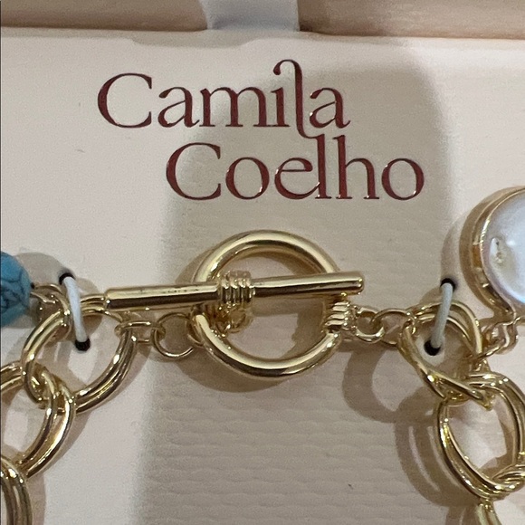 Camila Coelho | Celestial Motif Freshwater Pearl Charm Bracelet - Picture 8 of 12